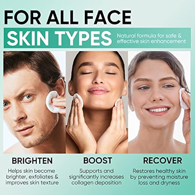 YAFUSIPE GLYCOLIC ACID PADS 35% AHA FACIAL RESURFACING PADS WITH VITAMINS B5, C & E, GREEN TEA, EXFOLIATING FACE WIPES PEEL PADS FOR FINE LINES & WRINKLES BRIGHTENING EXFOLIANT PADS FOR FACE - Image 2